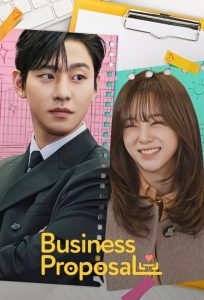 Business Proposal drama poster with main characters